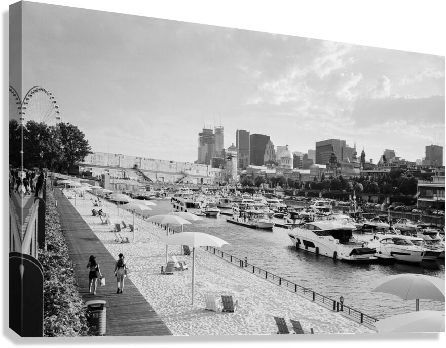 Clock Tower Beach Old-Port of Montreal Canvas Print