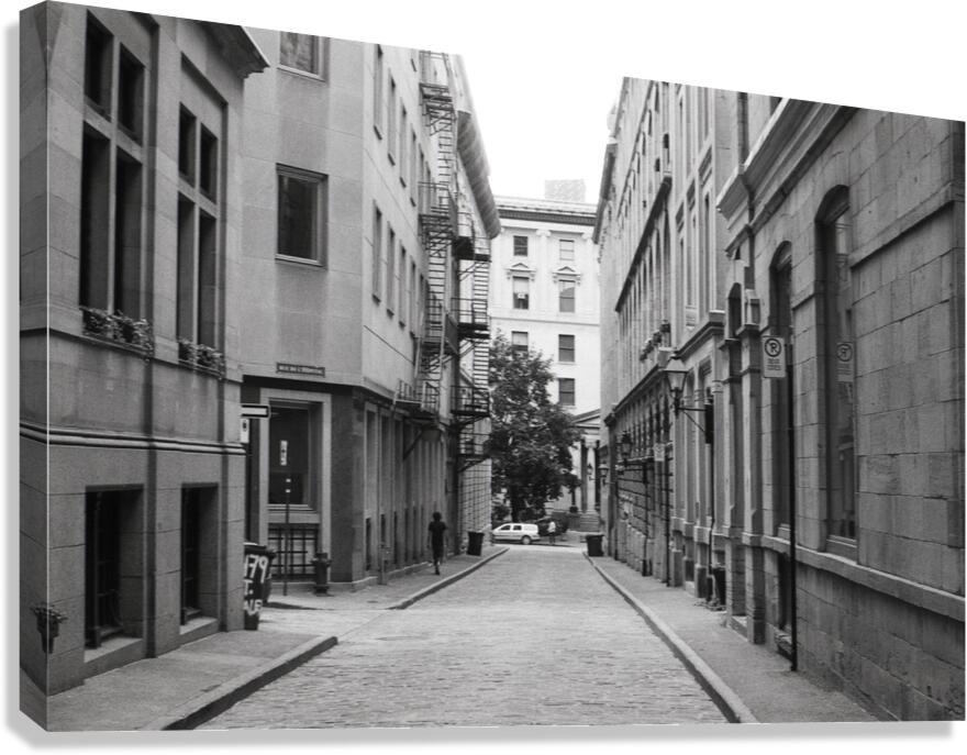 Blurry Stroll In The Old-Port Of Montreal Canvas Print