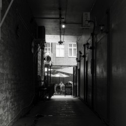 Cozy Restaurant In The Back Of An Alley