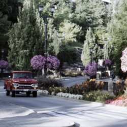 Niagara Fall Murray St. And A Red Truck 