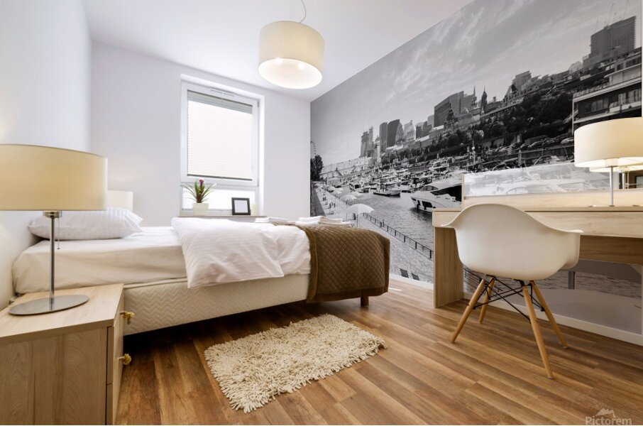 Clock Tower Beach Old-Port of Montreal Mural print