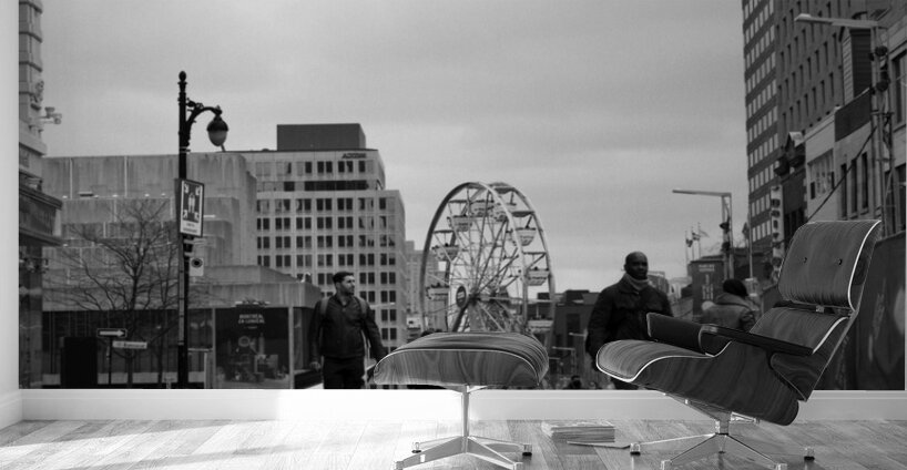 St. Catherine St. On A Winter Day Wall Murals