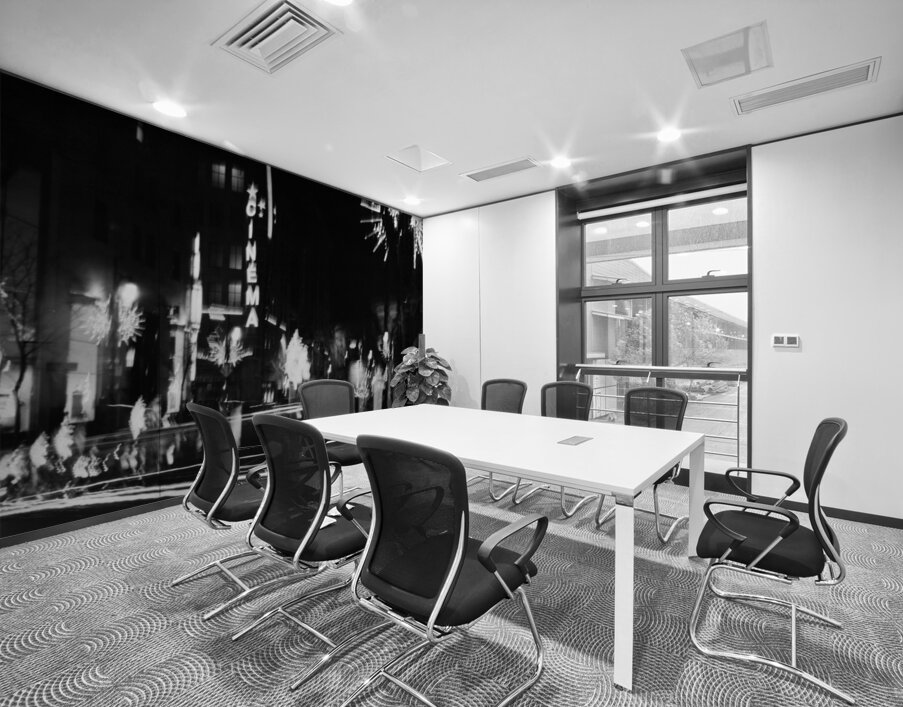 Psychedelic Downtown Montreal Wall Printing