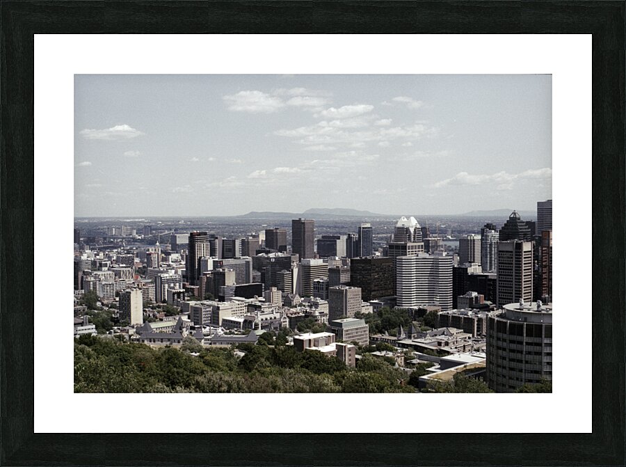 Montreal Skyline On A Sunny Day Impression et Cadre photo