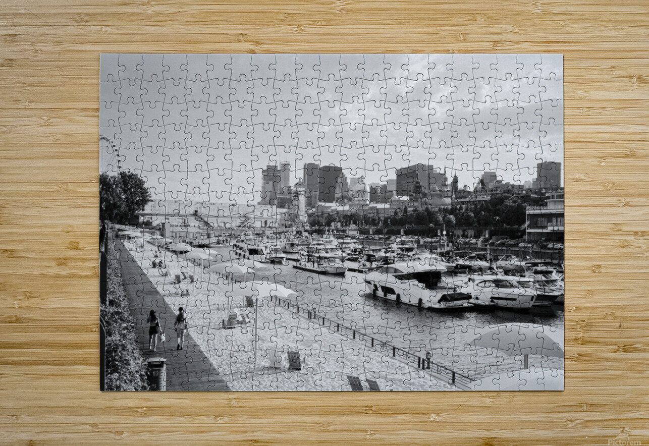 Clock Tower Beach Old-Port of Montreal Normand Charpentier Puzzle printing