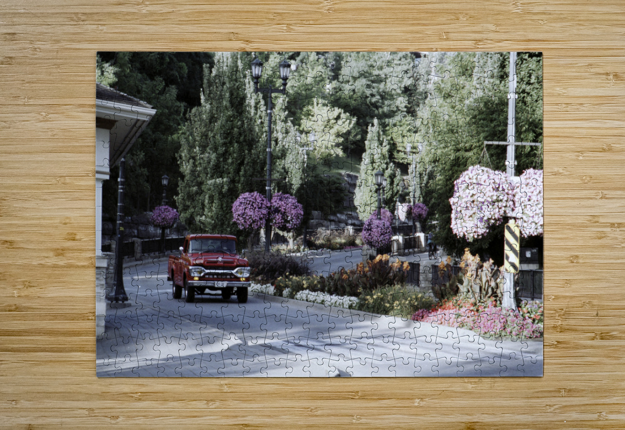 Niagara Fall Murray St. And A Red Truck  Normand Charpentier Puzzle printing