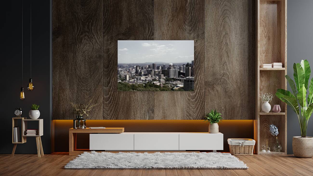 Montreal Skyline On A Sunny Day Reproduction